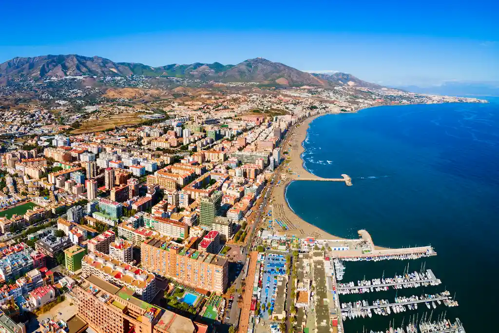 vista desde el cielo de fuengirola