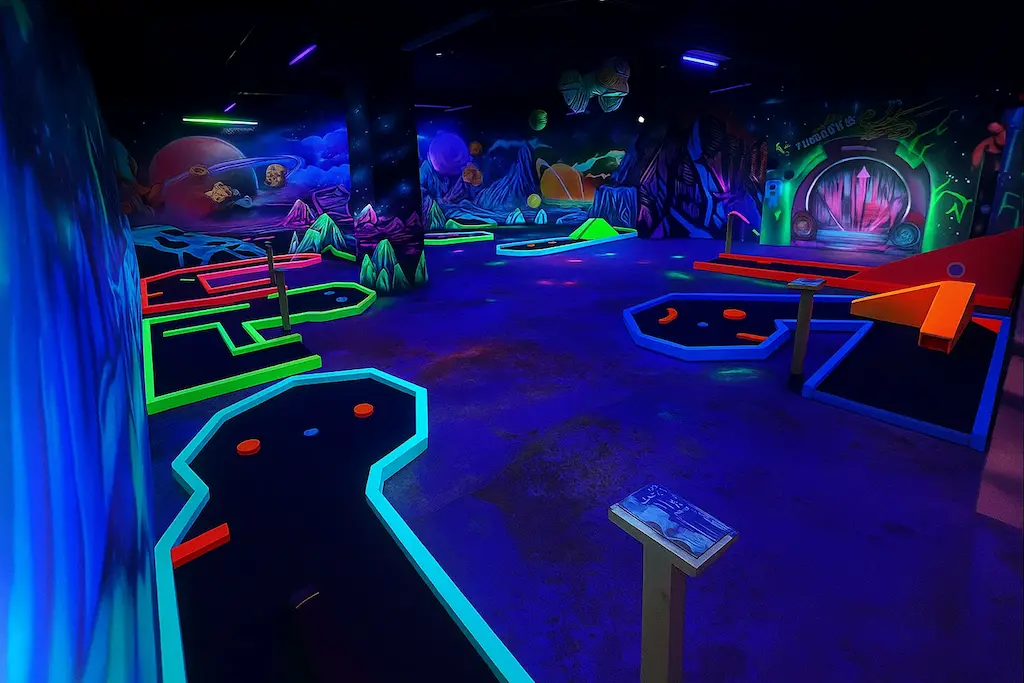 mini golf temático